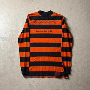 Vintage 90s Biketoberfest Striped Men's M Longsleeve